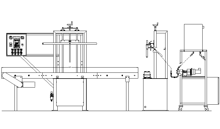 Rotary Gear Lobe Pump Liquid Filler by Packaging Dynamics, Ltd. - Manufacturer of Automatic & Semi-Automatic Liquid fillers, Conveyors, Unscramblers, Accumulators, and Custom Designed Packaging machinery & nozzles for liquids.